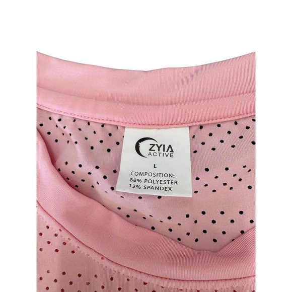 Zyia Active Women's Blossom Chill Perforated Tank Top Athleisure Pink Large - Picture 2 of 5